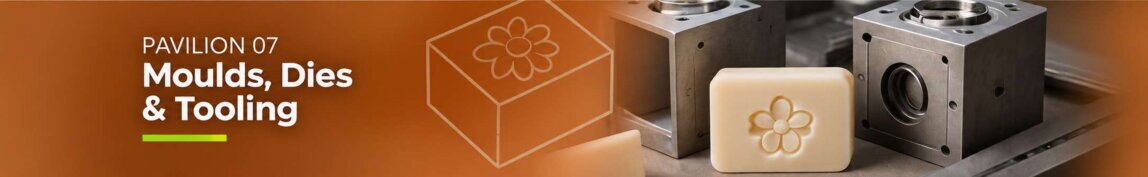 Moulds, dies and tooling for soap stamping, shaping and finishing presented at the SoapWorld Expo exhibition.